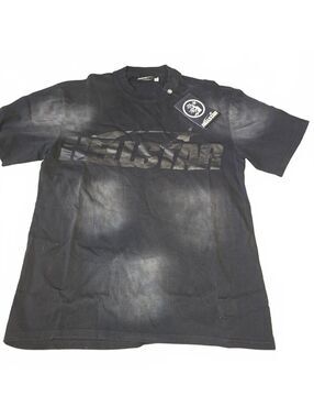Hellstar Black Cotton Graphic T-Shirt Medium
